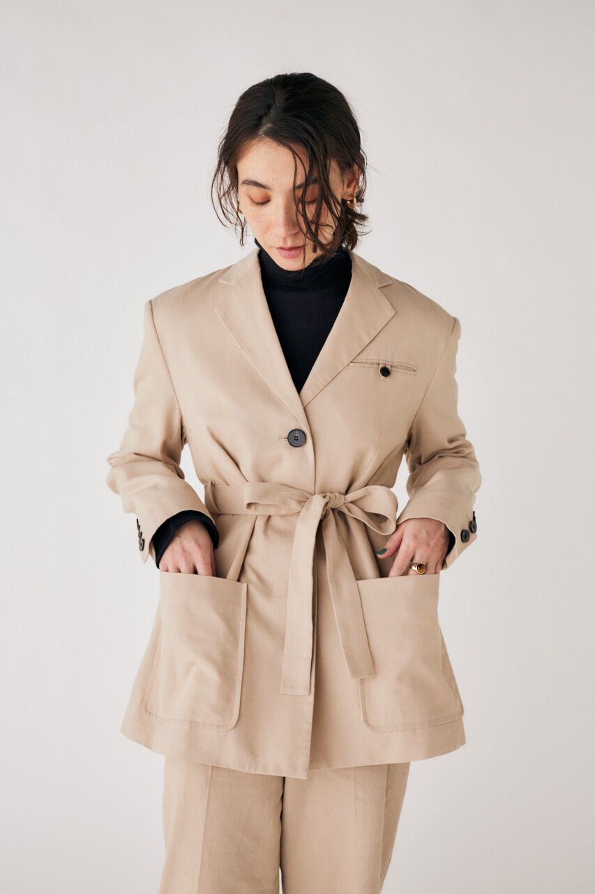 MOUSSY「WAIST TIE ジャケット」|その他|L/BEG1