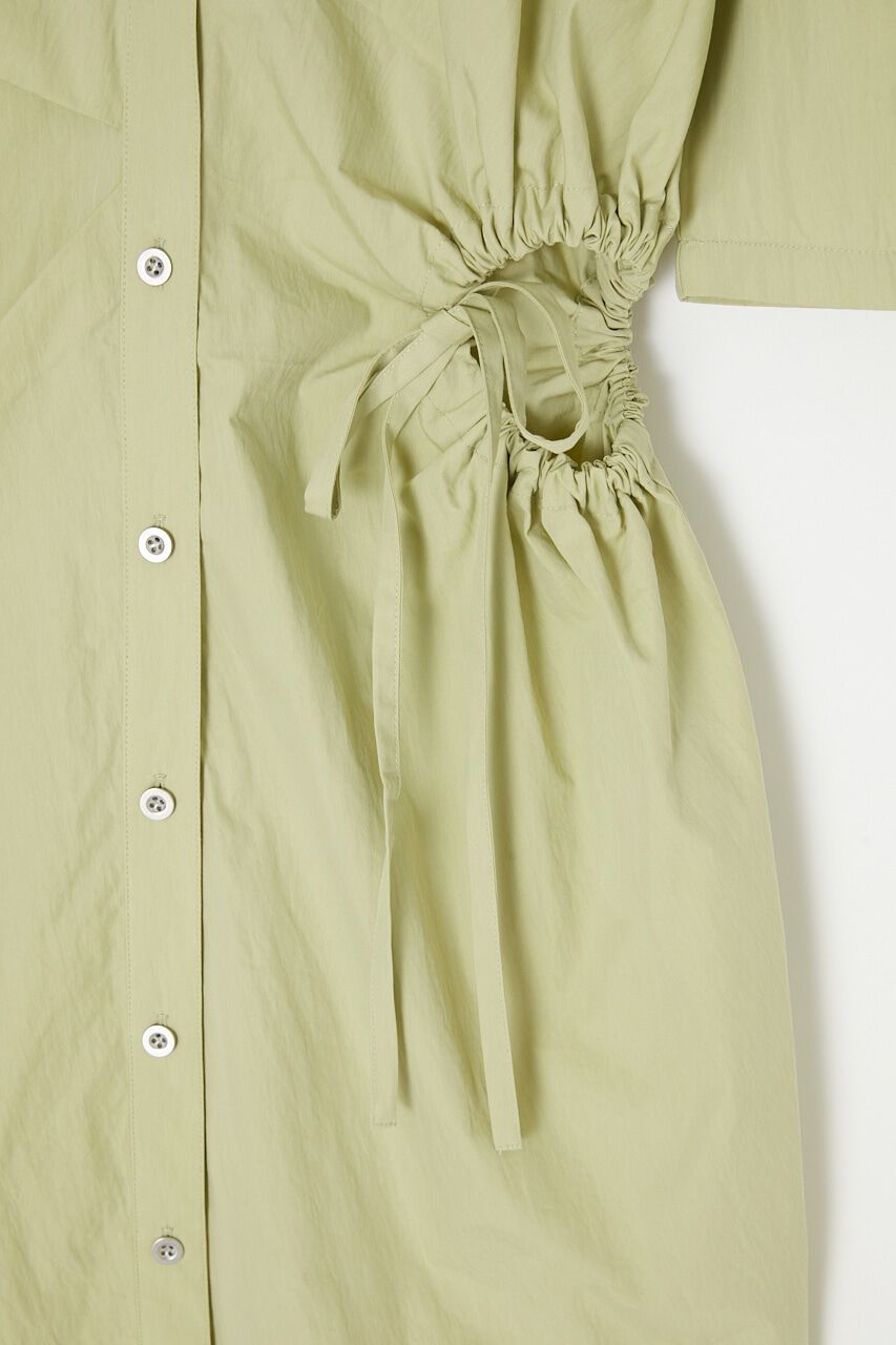 MOUSSY「SIDE OPEN SHIRT ミニドレス」|ワンピース|