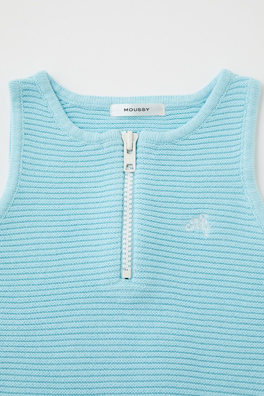 MOUSSY「ZIP UP KNIT タンクトップ」|タンクトップ|