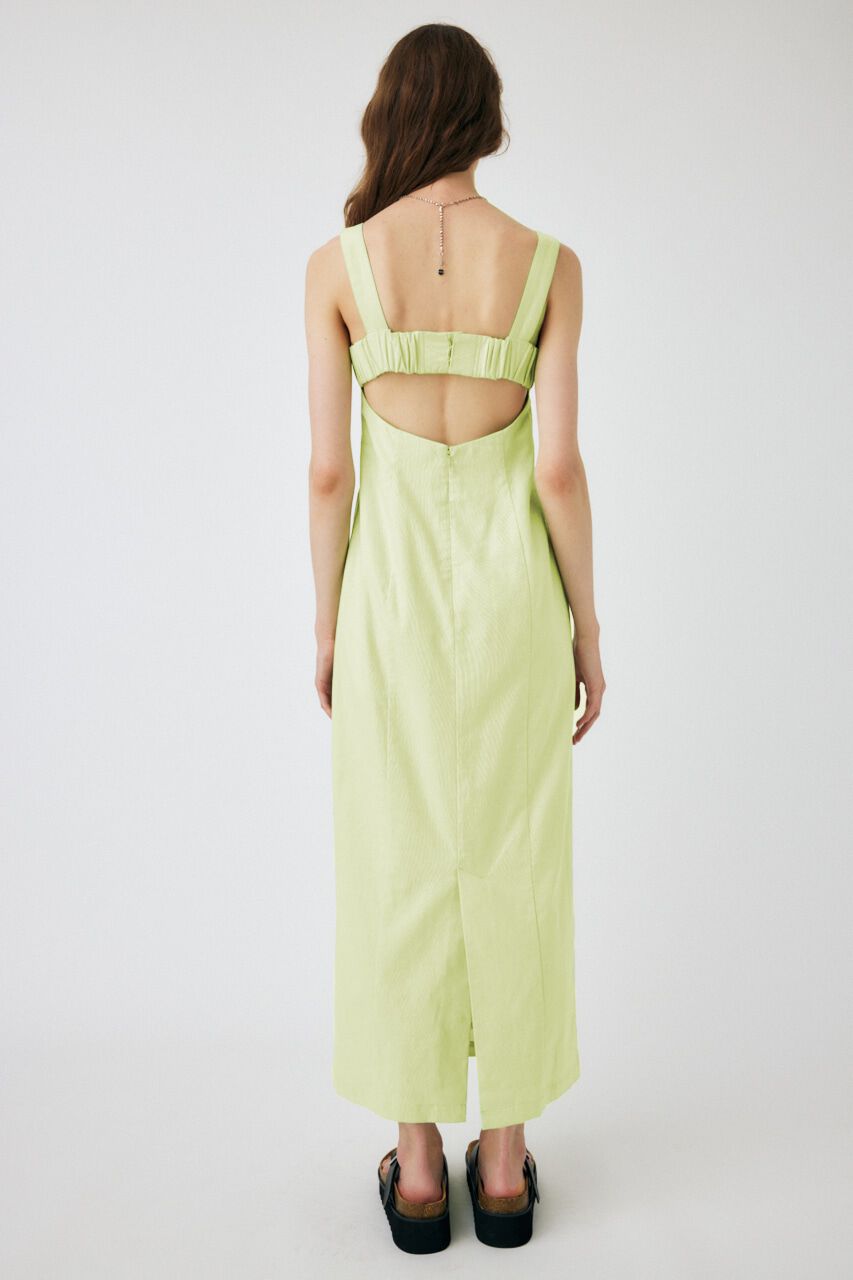 MOUSSY「LINEN COTTON MAXI キャミドレス」|ワンピース|