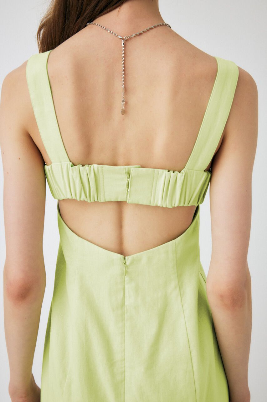 MOUSSY「LINEN COTTON MAXI キャミドレス」|ワンピース|