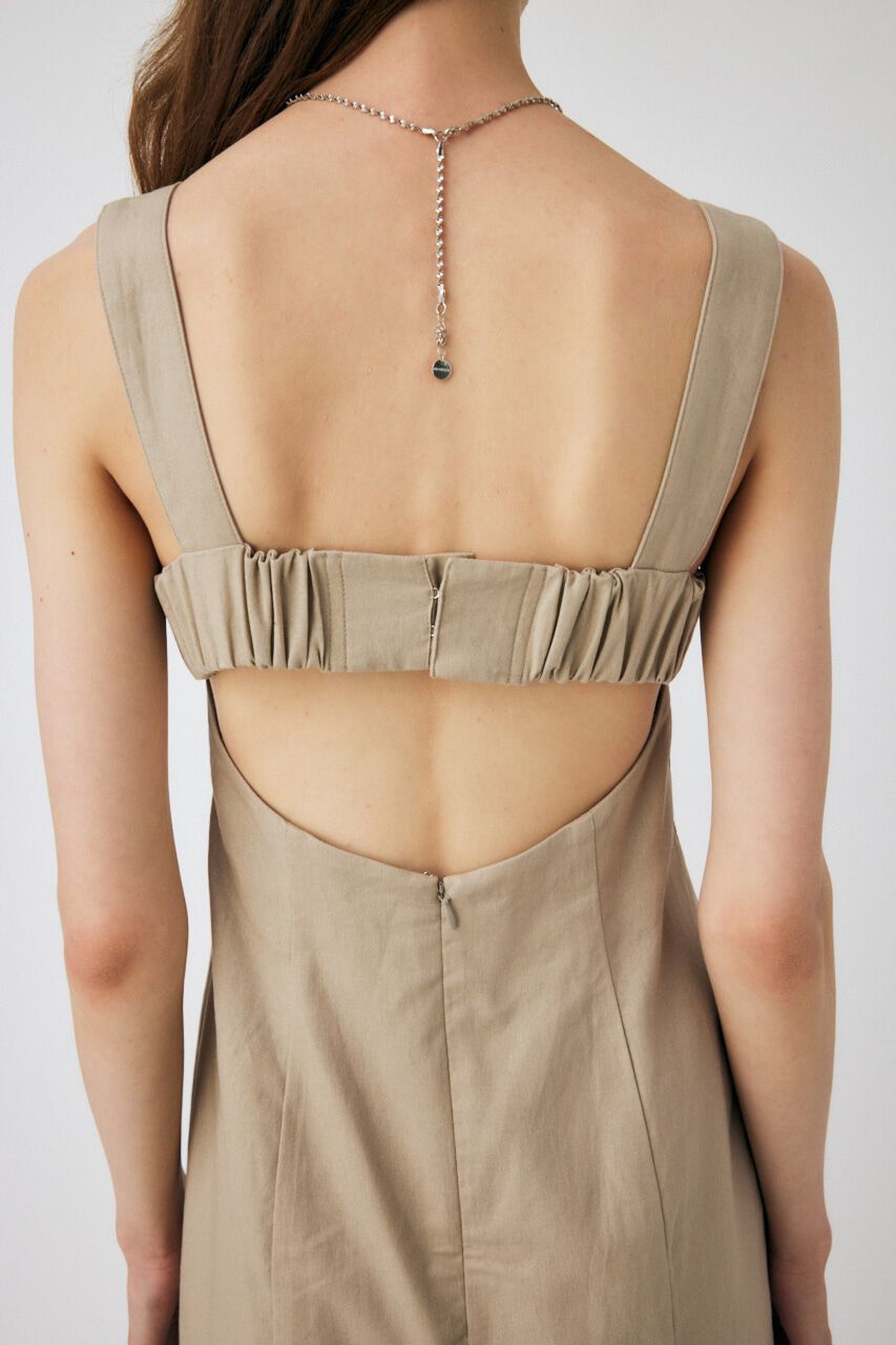 MOUSSY「LINEN COTTON MAXI キャミドレス」|ワンピース|