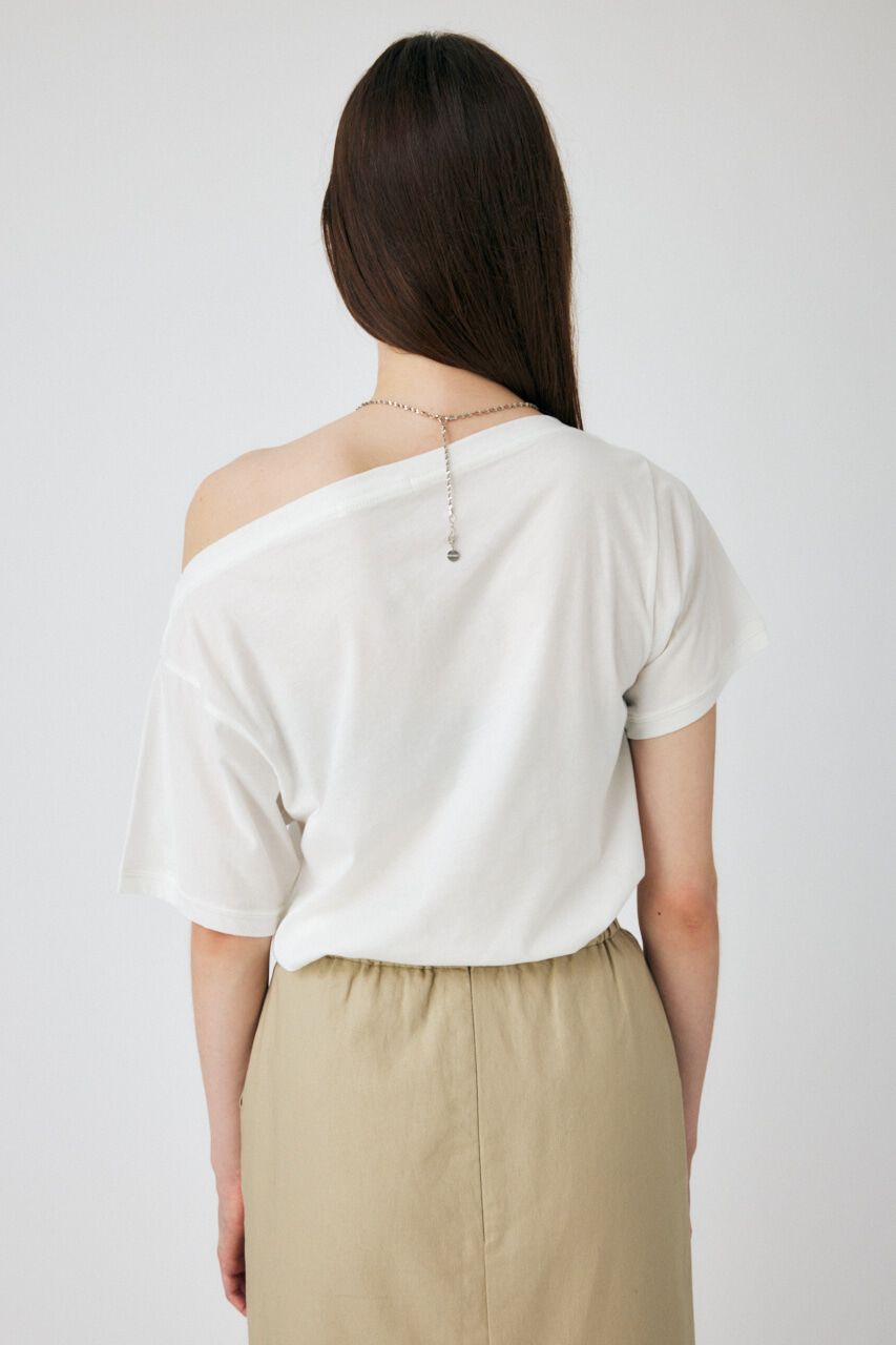 MOUSSY「PEEP SHOULDER LOOSE Tシャツ」|Tシャツ・カットソー|