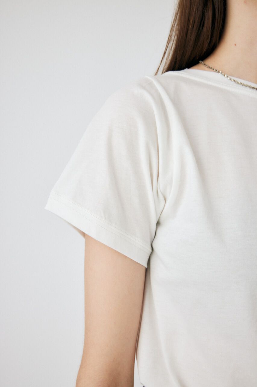 MOUSSY「PEEP SHOULDER LOOSE Tシャツ」|Tシャツ・カットソー|