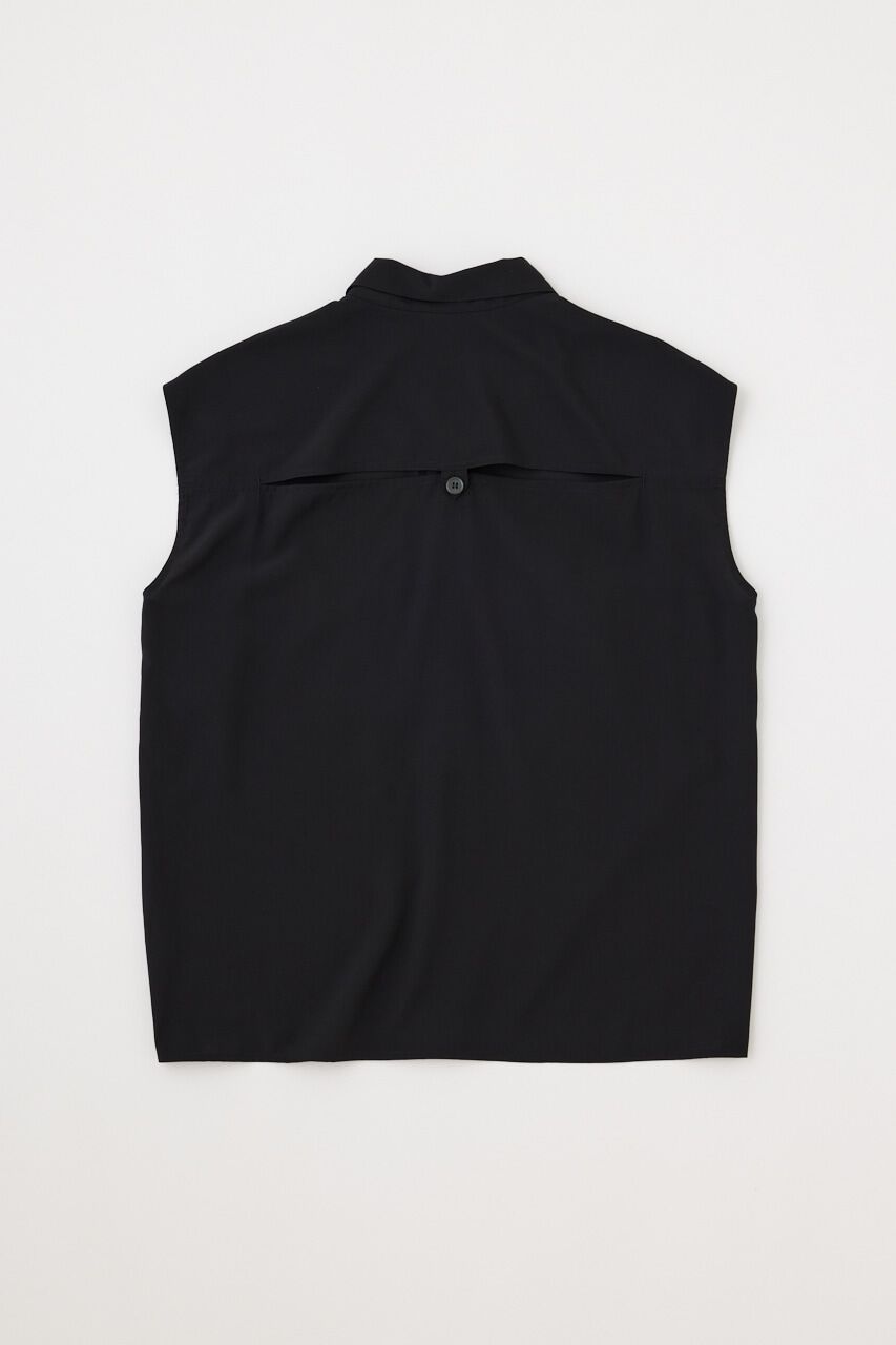 MOUSSY「BACK OPEN SHIRT ベスト」|ダウンベスト・ベスト|