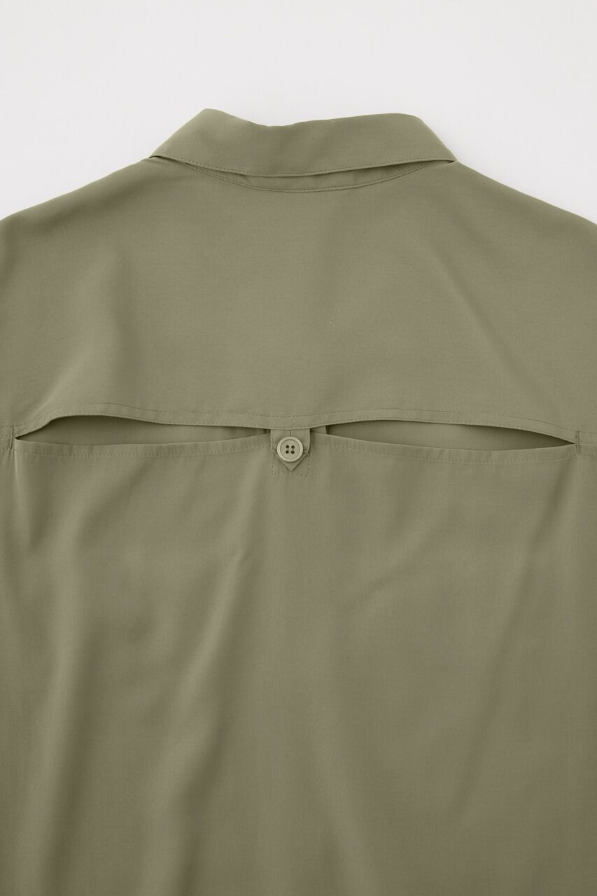 MOUSSY「BACK OPEN SHIRT ベスト」|ダウンベスト・ベスト|