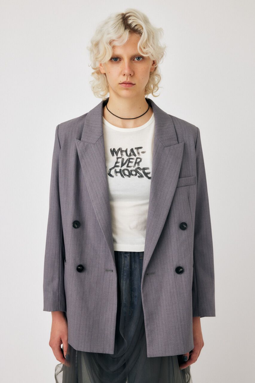 MOUSSY「CLASSIC DOUBLE ジャケット」|その他|柄GRY5