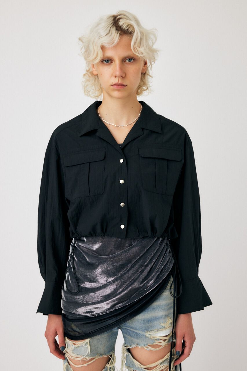 MOUSSY「RIPSTOP CROPPED シャツ」|シャツ・ブラウス|