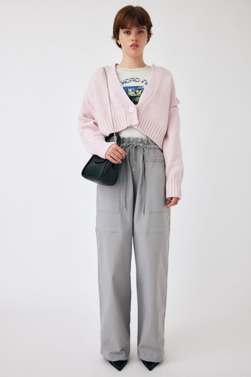 MOUSSY「BUTTON SHORT ニットカーディガン」|ニット・セーター|