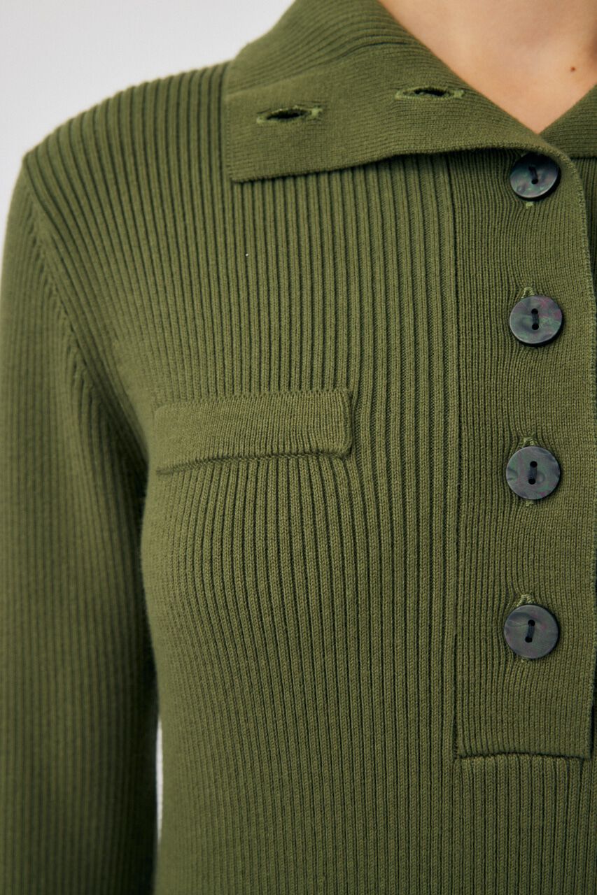 MOUSSY「RIB KNIT LONG ドレス」|ワンピース|