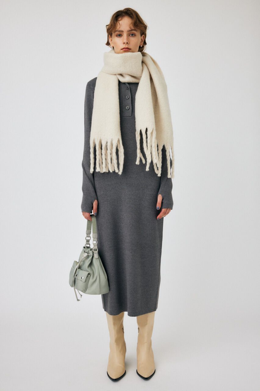MOUSSY「RIB KNIT LONG ドレス」|ワンピース|