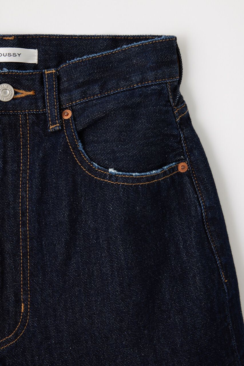 MOUSSY「CUT OUT WIDE STRAIGHT」|デニム|