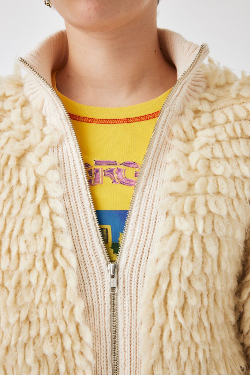 MOUSSY「LOOP KNIT SHORT ブルゾン」|ブルゾン・スタジャン|