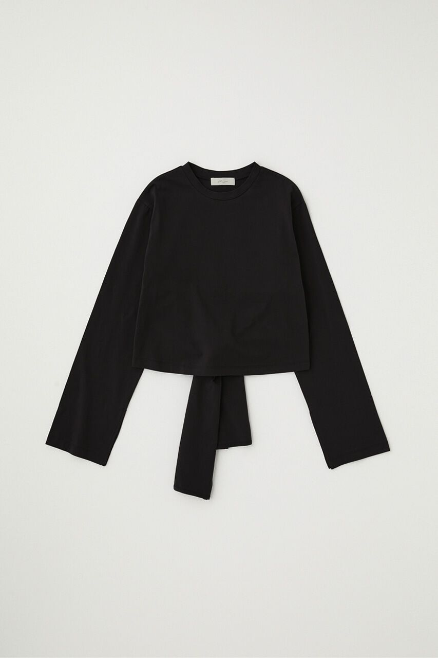 MOUSSY「ｵｰｶﾞﾆｯｸｺｯﾄﾝ使用の少しﾊﾘのあるTｼｬﾂ生地背中で帯を結わ」|Tシャツ・カットソー|