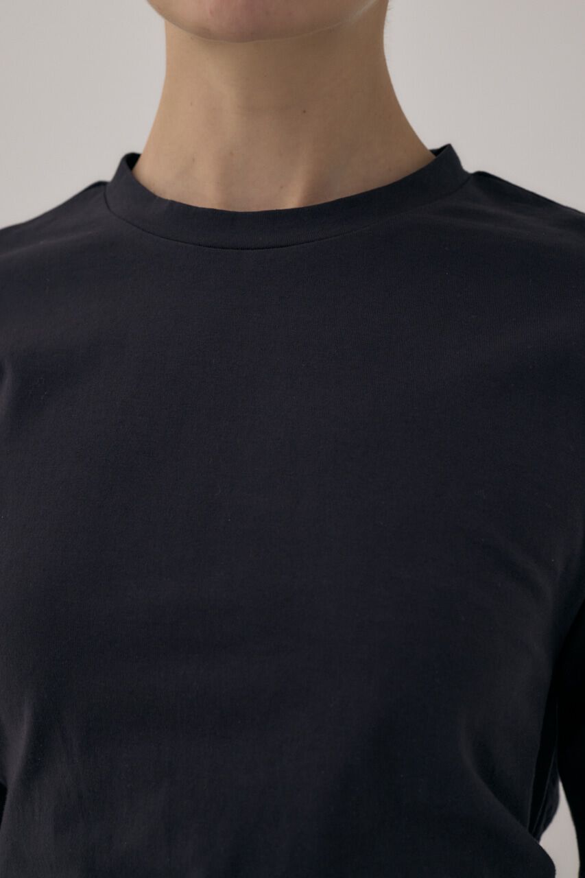 MOUSSY「ｵｰｶﾞﾆｯｸｺｯﾄﾝ使用の少しﾊﾘのあるTｼｬﾂ生地背中で帯を結わ」|Tシャツ・カットソー|