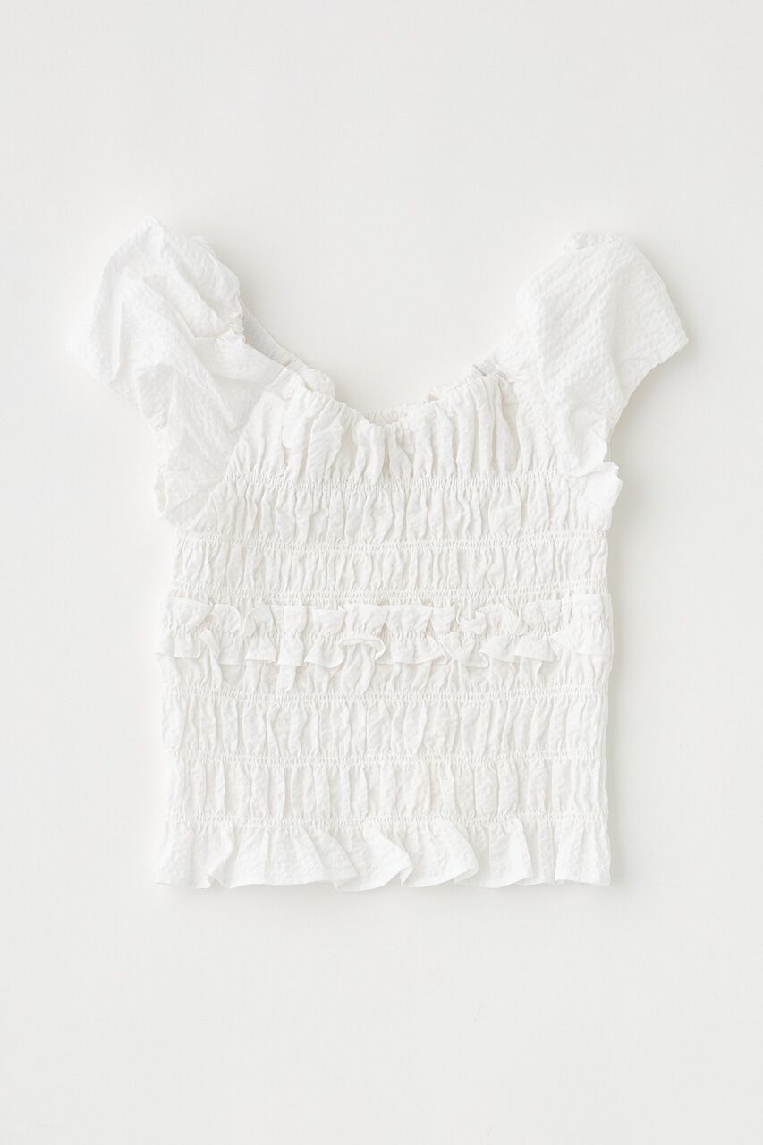 MOUSSY「GATHER FLOWER ブラウス」|シャツ・ブラウス|