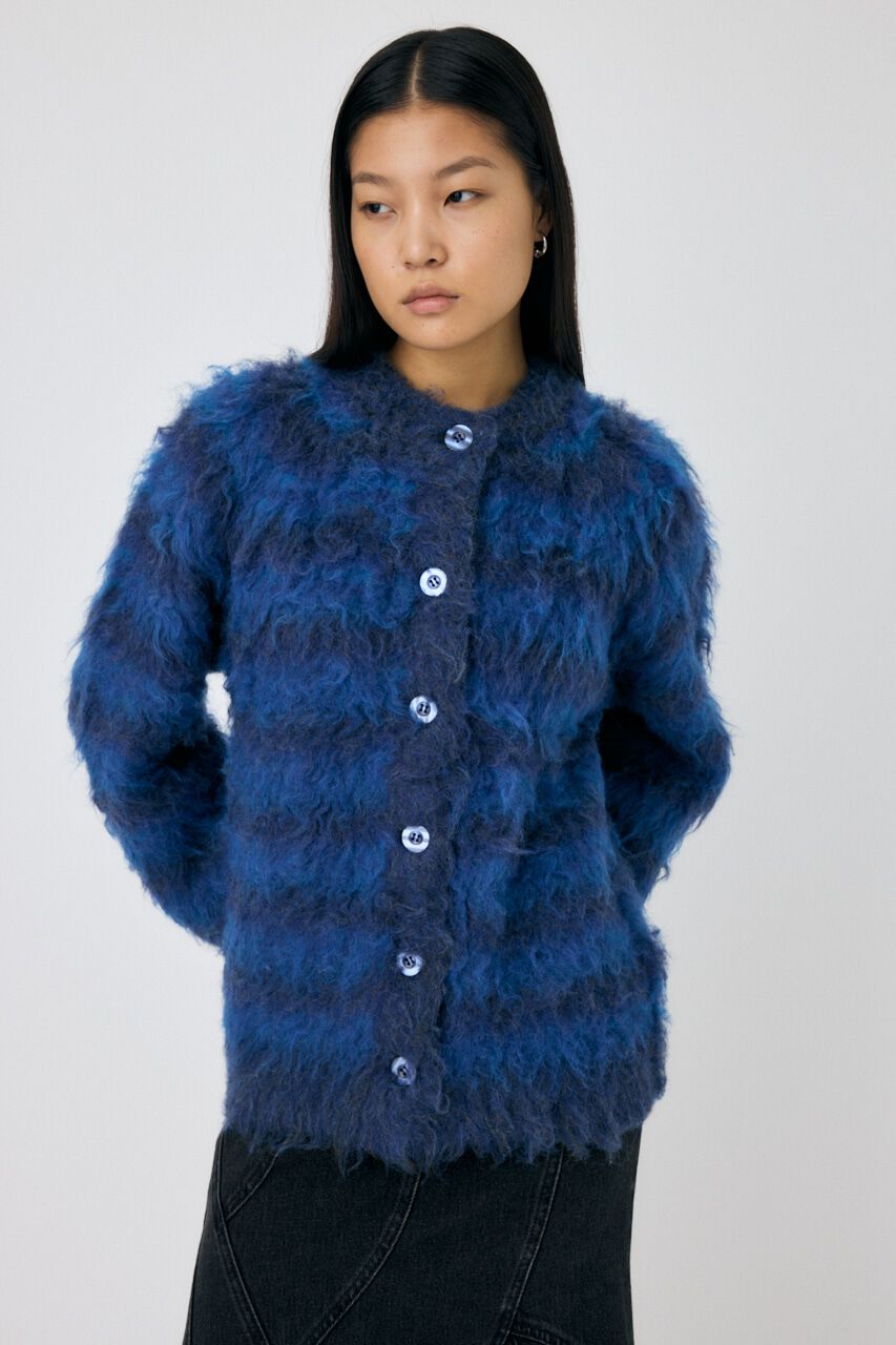 MOUSSY「GRANNY BRUSHED カーディガン」|カーディガン|BLU