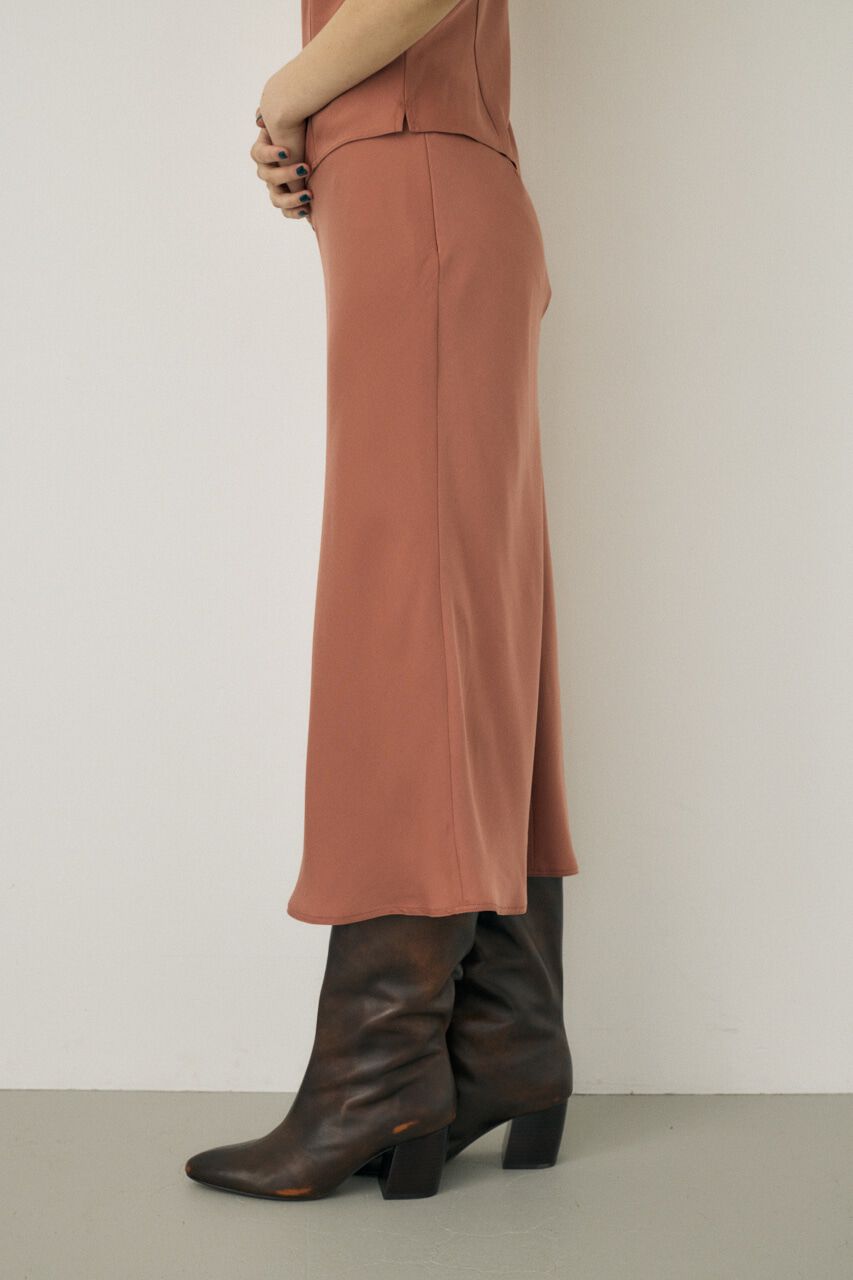 MOUSSY「サテンミディスカート　リサイクルポリエステル&times;レーヨン素材」|スカート|