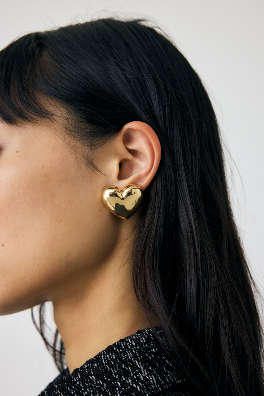 MOUSSY「BIG HEART イヤリング」|ピアス|GLD