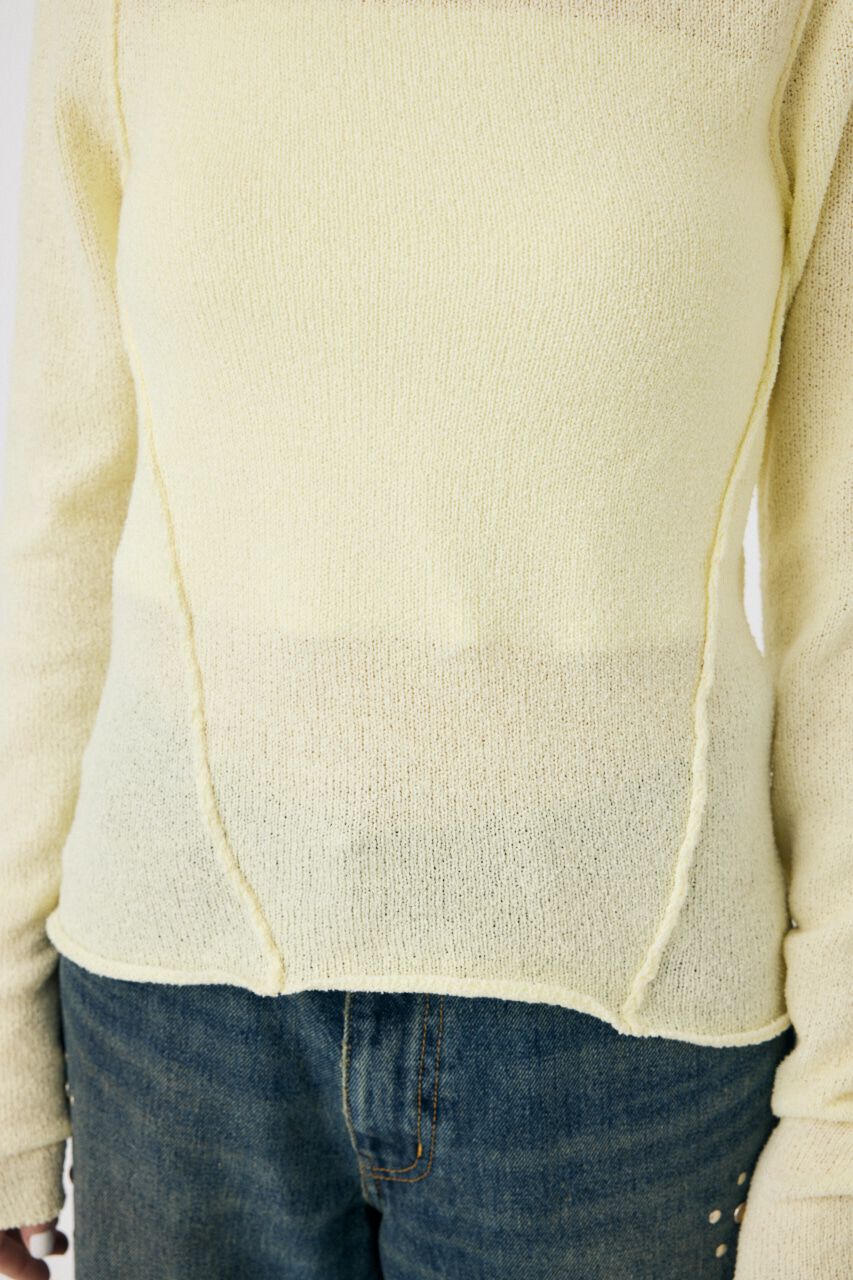 MOUSSY「LOOSE KNIT ロングスリーブTEE」|ニット・セーター|