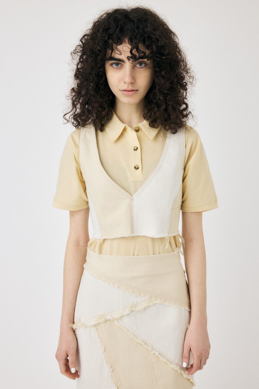 MOUSSY「DENIM ビスチェ」|チューブトップ|