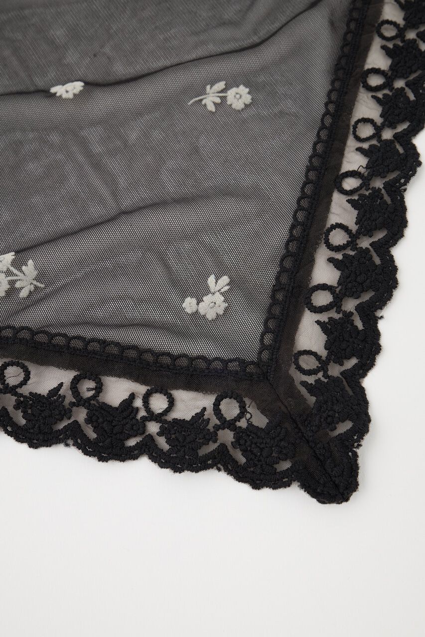 MOUSSY「FLORAL TULLE スカーフ」|その他|