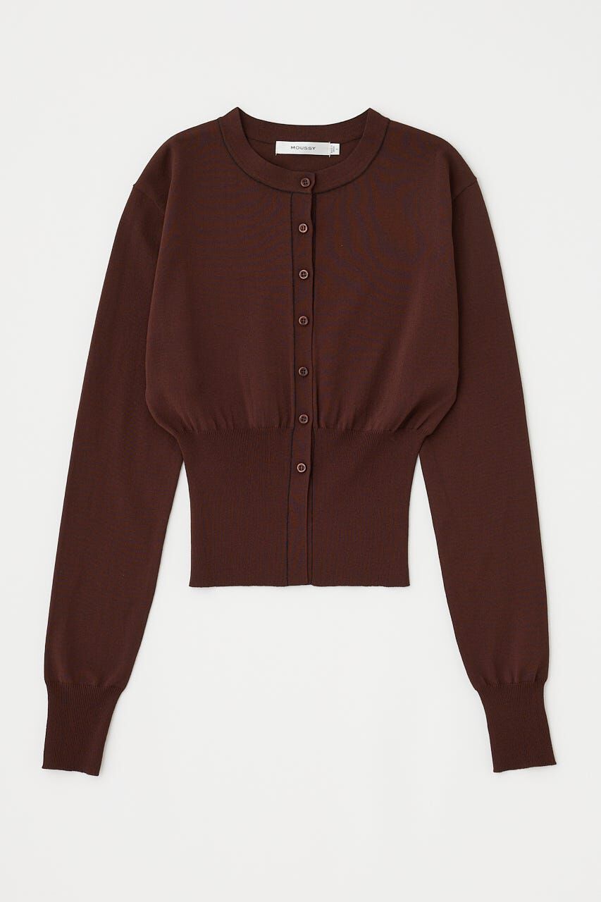 MOUSSY「COLOR STITCH カーディガン」|カーディガン|BRN