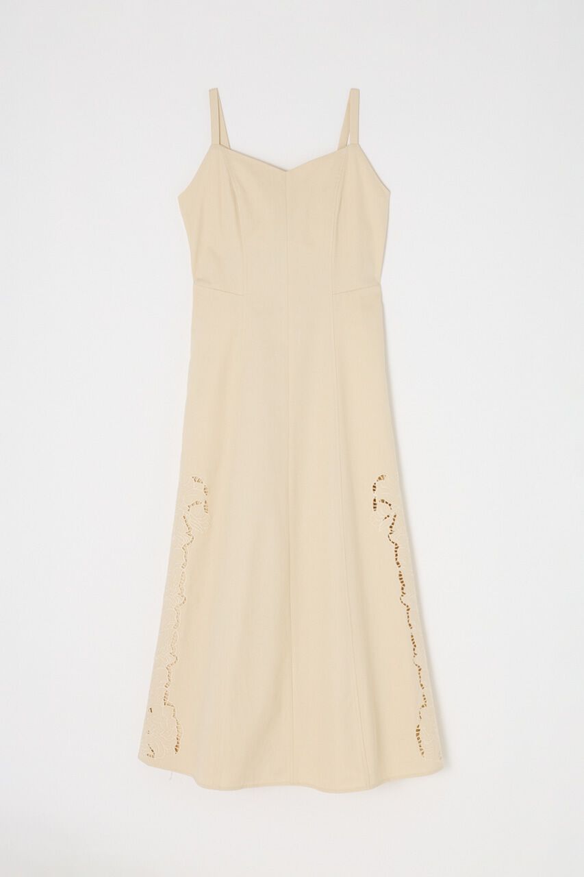 MOUSSY「カットワーク刺繍キャミソールワンピース　オーガニックコットン使用」|ワンピース|