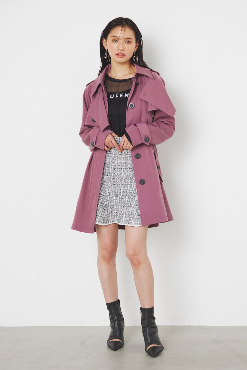 rienda「＃ジェラートトレンチ ミニコート」|その他|