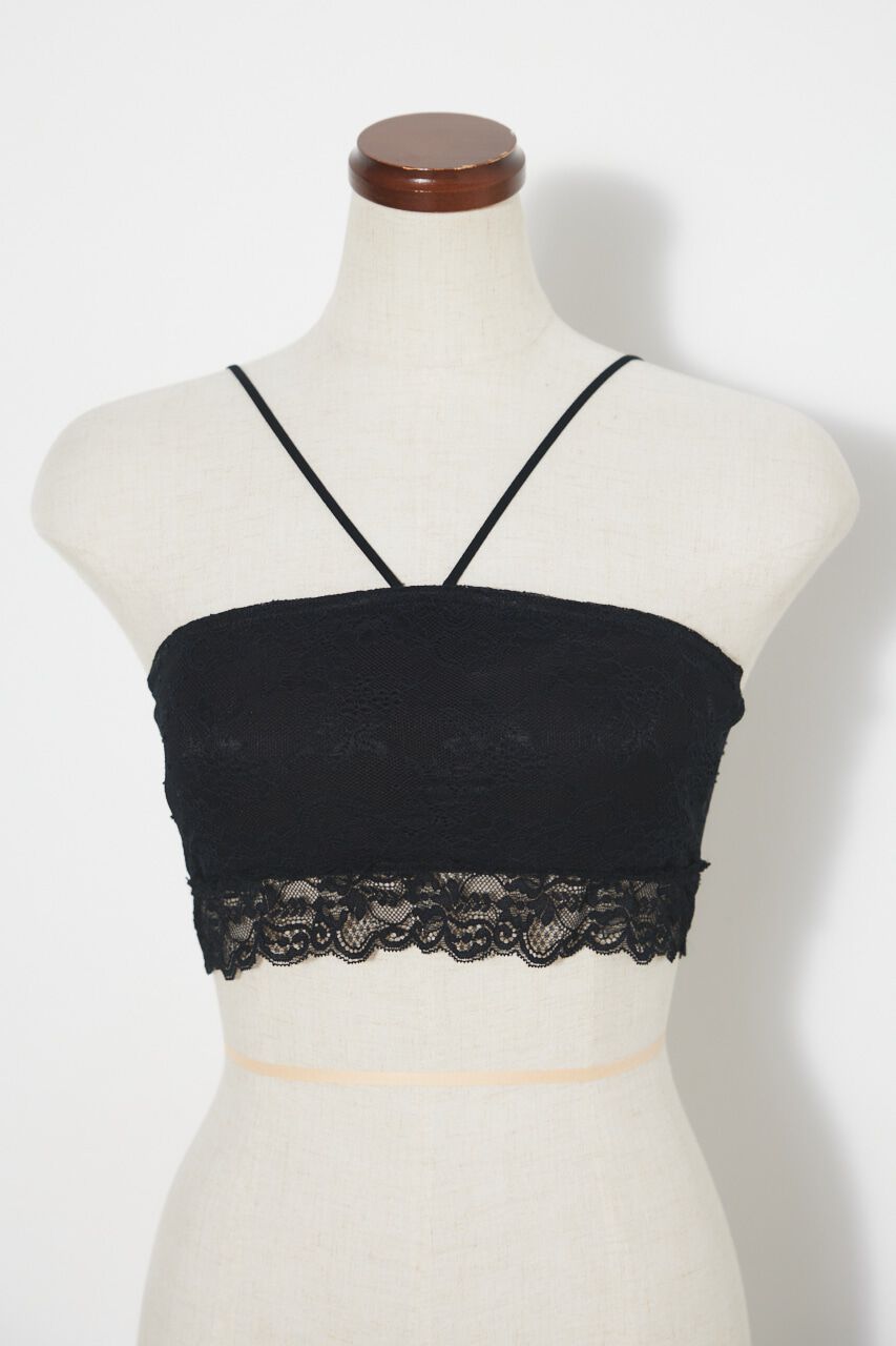 rienda「レースホルタークロップドTOP」|その他|BLK