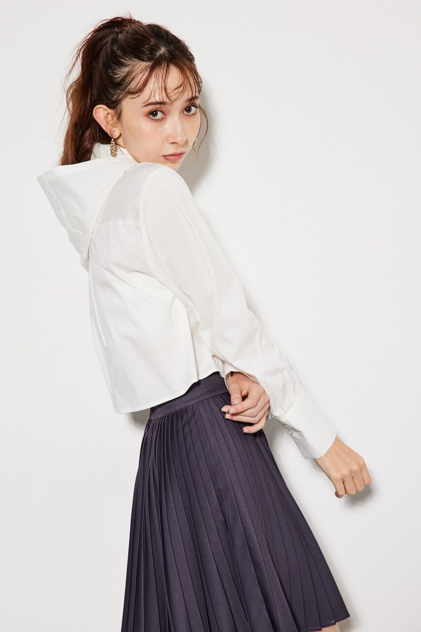 rienda「2WAYフードSH TOP」|シャツ・ブラウス|