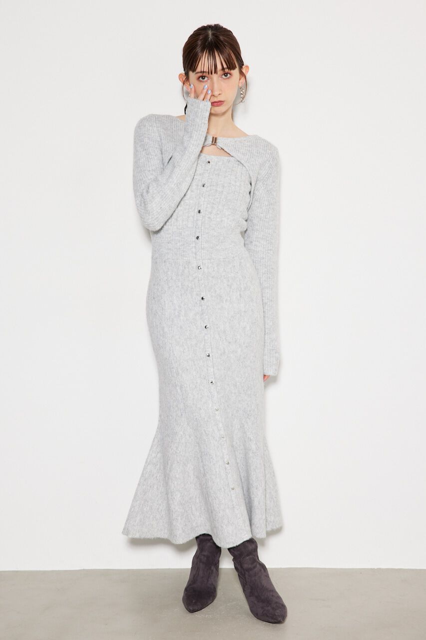 rienda「many way カーデSET Knit OP」|ワンピース|