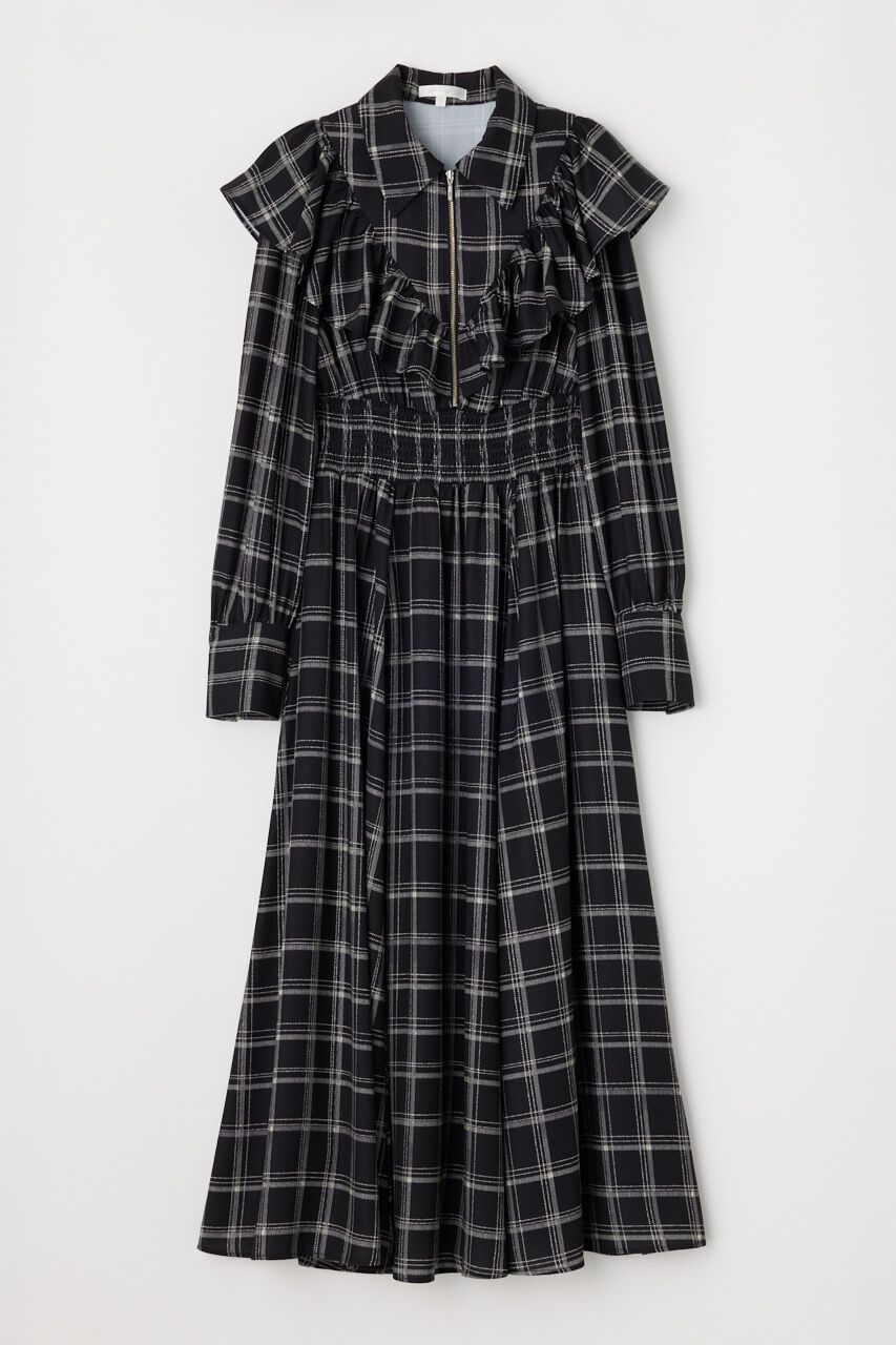 rienda「フロントZIPシャツ ワンピース」|ワンピース|