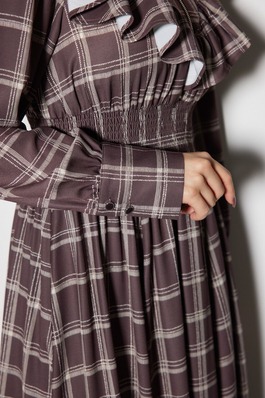 rienda「フロントZIPシャツ ワンピース」|ワンピース|