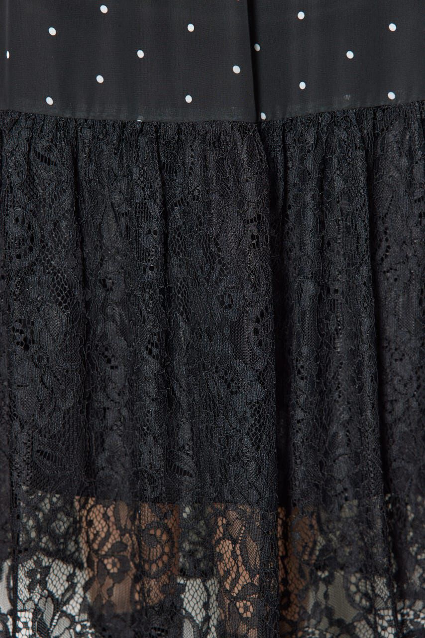 rienda「2WAYレースドッキングフレアワンピース」|ワンピース|