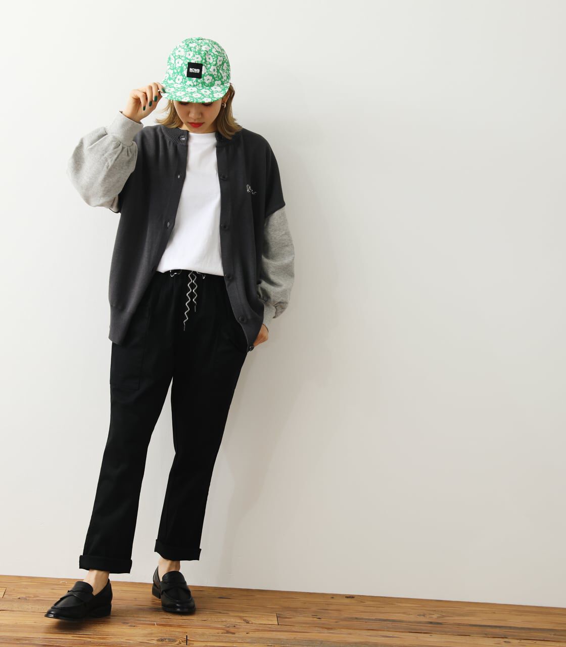 RODEO CROWNS「(WEB限定)裏毛ドッキングニットカーディガン」|カーディガン|