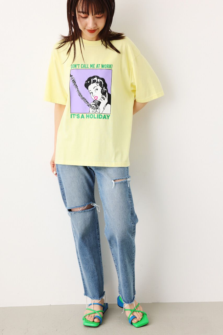 RODEO CROWNS「HOLIDAY LADY Tシャツ」|Tシャツ・カットソー|L/YEL1