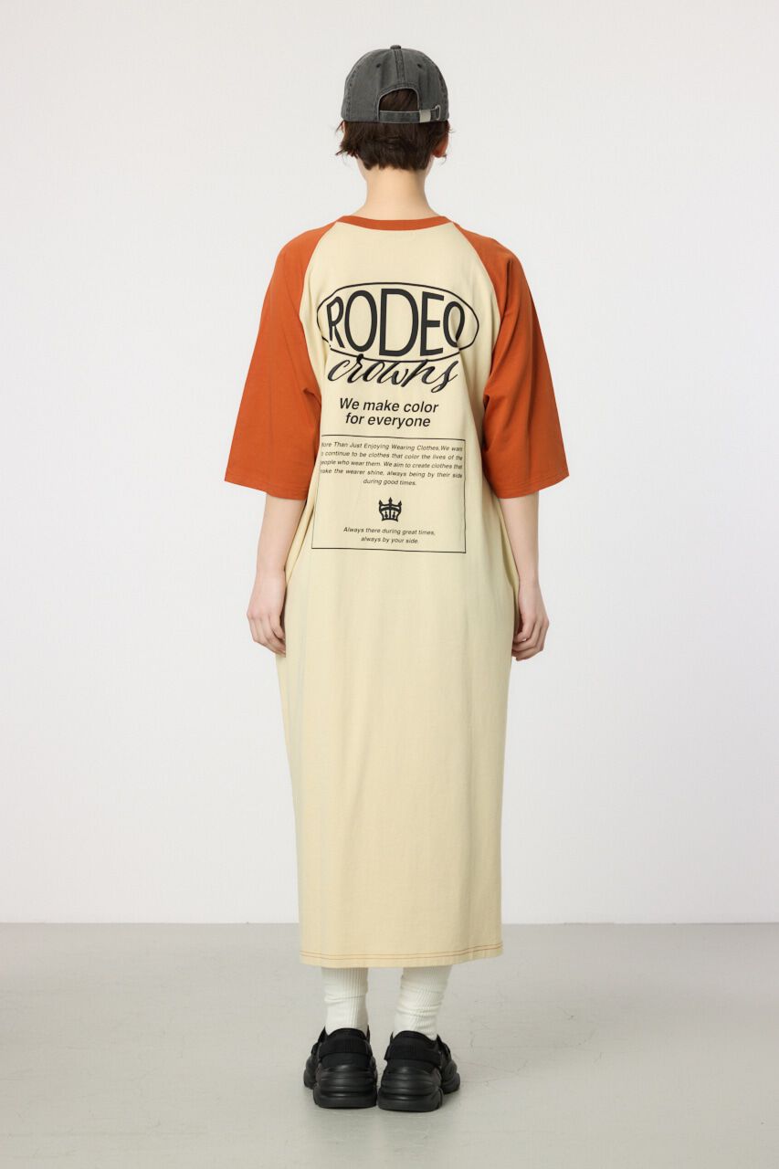 RODEO CROWNS「ロゴラグランスリーブワンピース」|ワンピース|