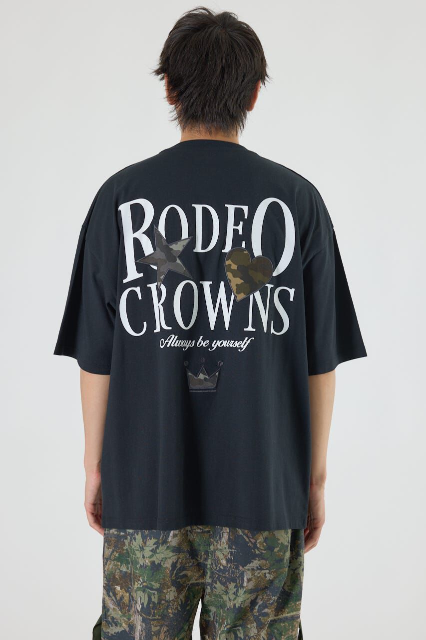 RODEO CROWNS「カモフラアップリケTシャツ」|Tシャツ・カットソー|