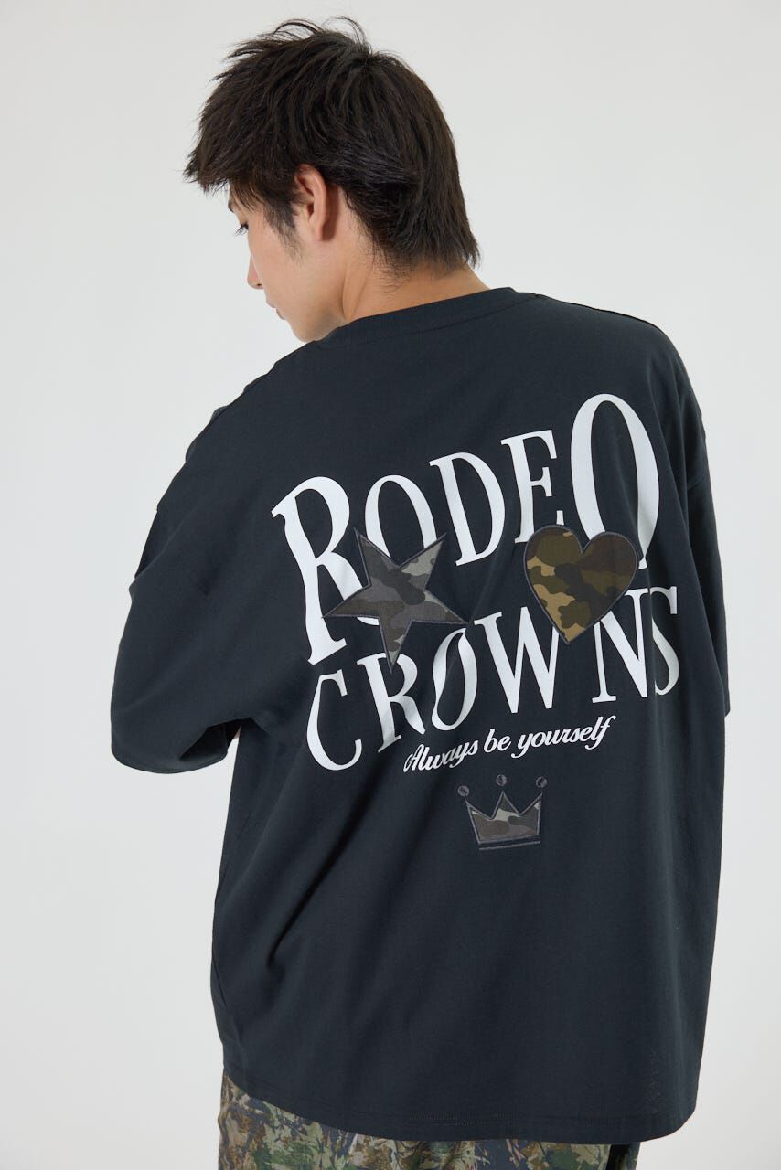 RODEO CROWNS「カモフラアップリケTシャツ」|Tシャツ・カットソー|