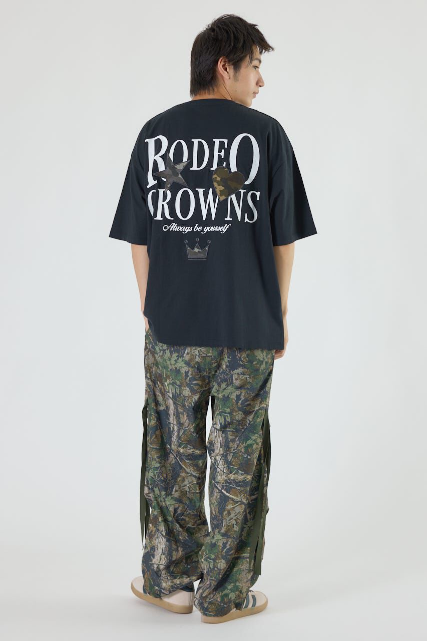 RODEO CROWNS「カモフラアップリケTシャツ」|Tシャツ・カットソー|