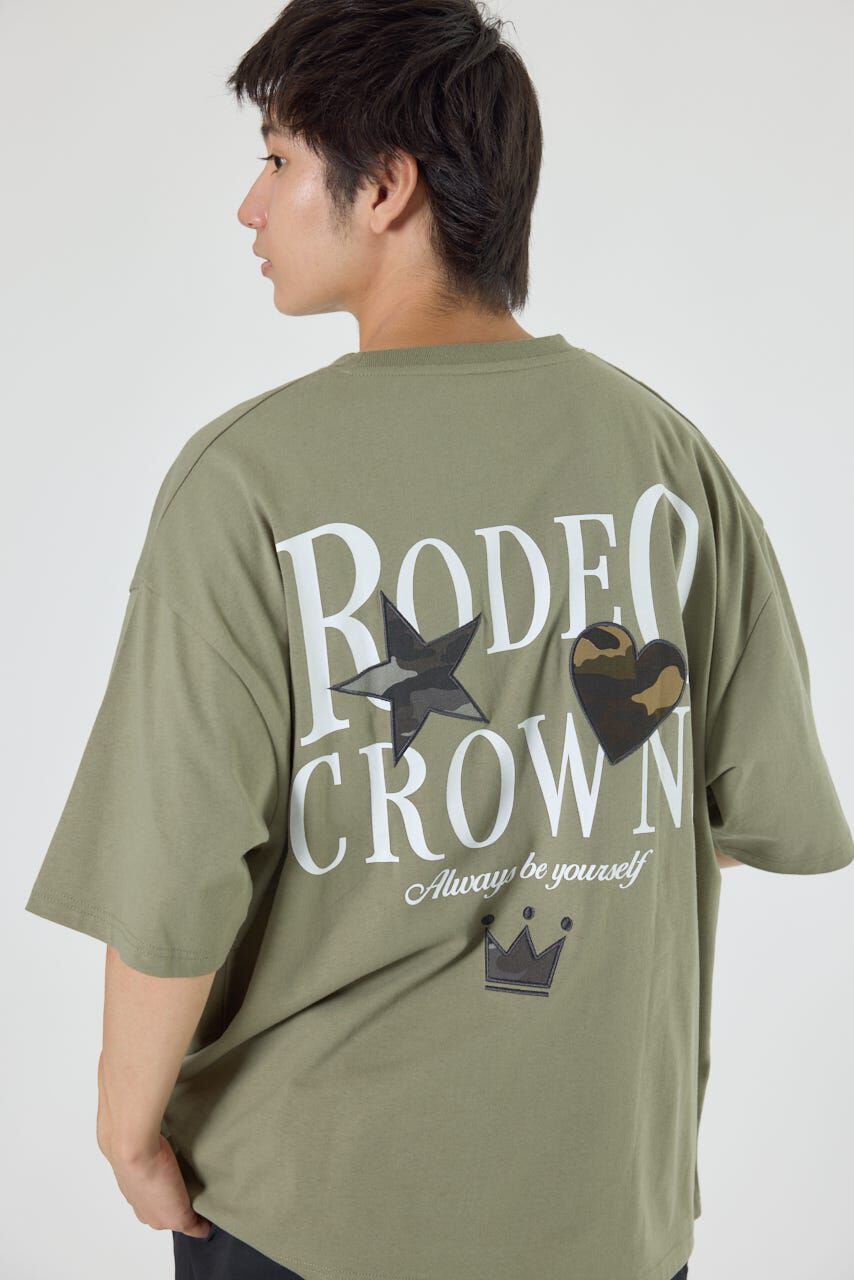 RODEO CROWNS「カモフラアップリケTシャツ」|Tシャツ・カットソー|