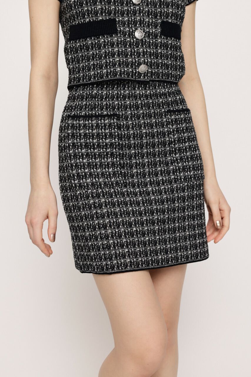 SLY「SUMMER TWEED KNIT ショートスカート」|スカート|