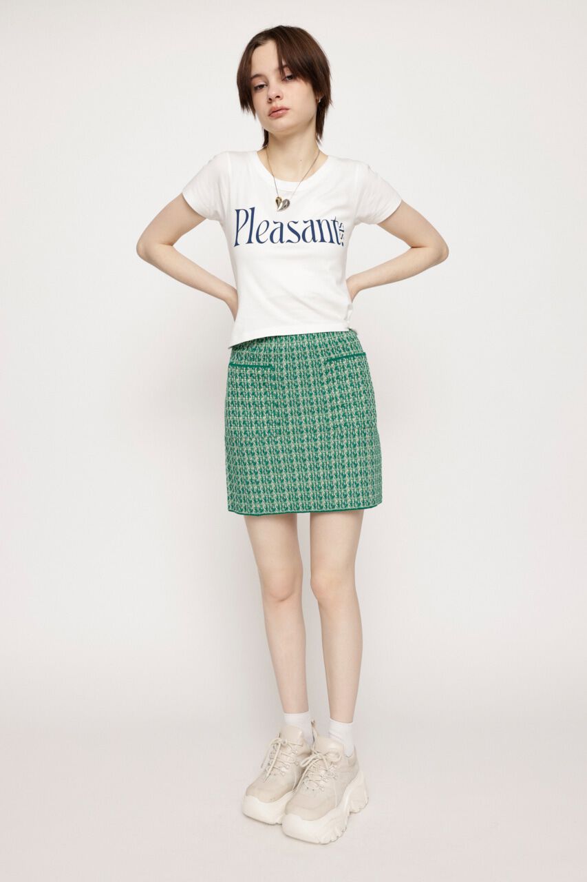 SLY「SUMMER TWEED KNIT ショートスカート」|スカート|
