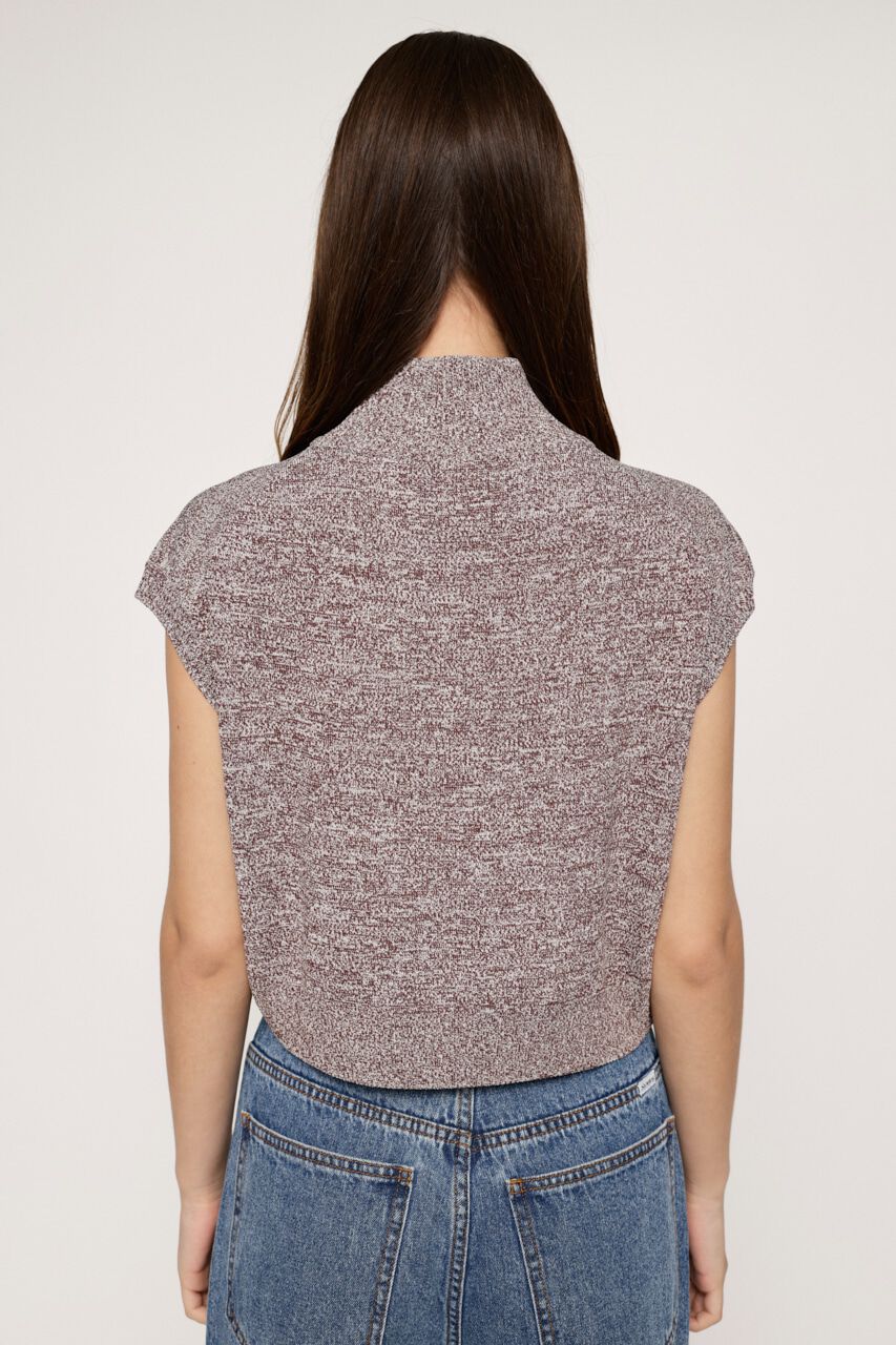 SLY「HALF ZIP KNIT トップス」|タンクトップ|