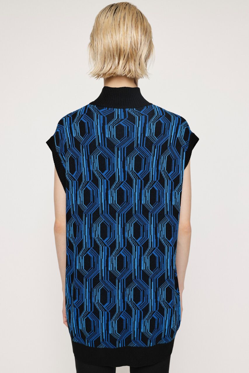 SLY「ZIP UP JACQUARD チュニック」|ニット・セーター|