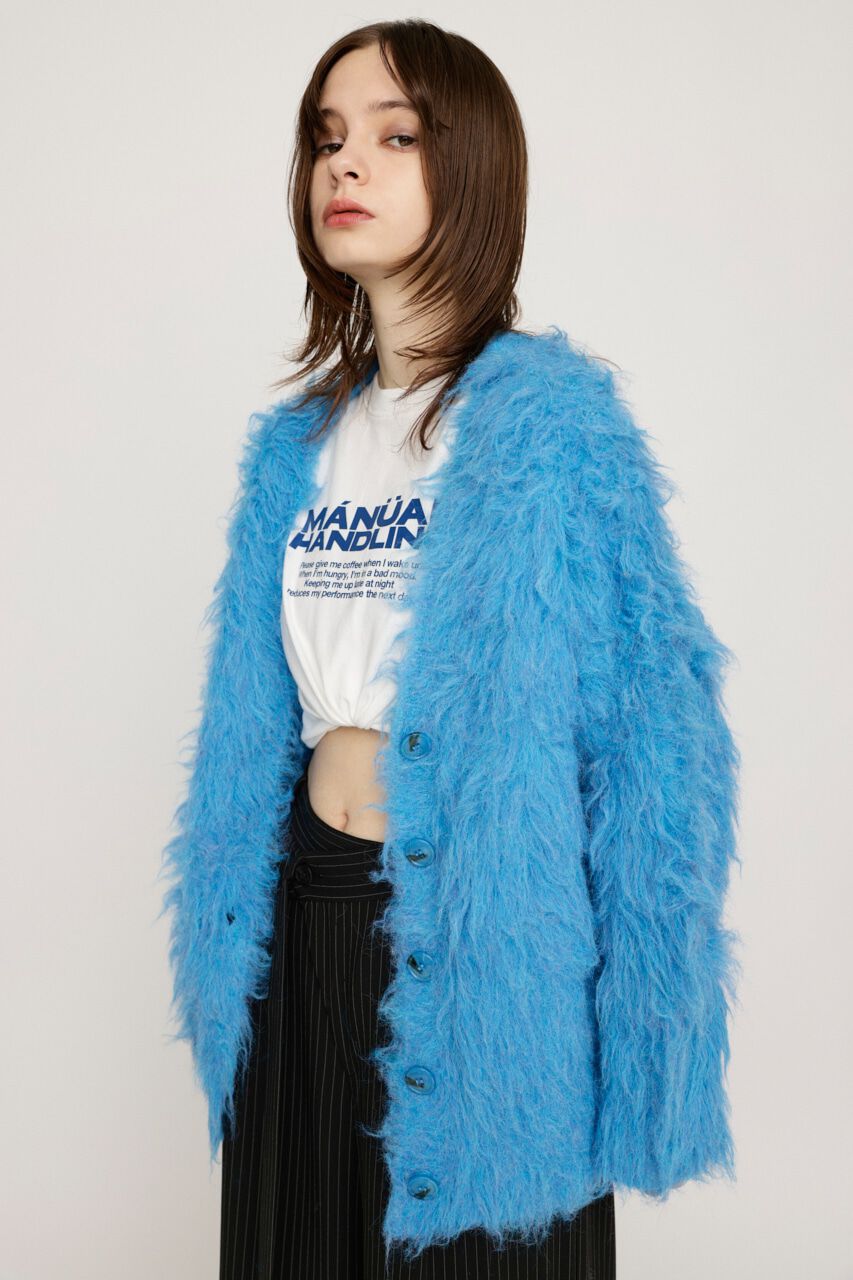 SLY「SHAGGY LOOSE カーディガン」|カーディガン|BLU