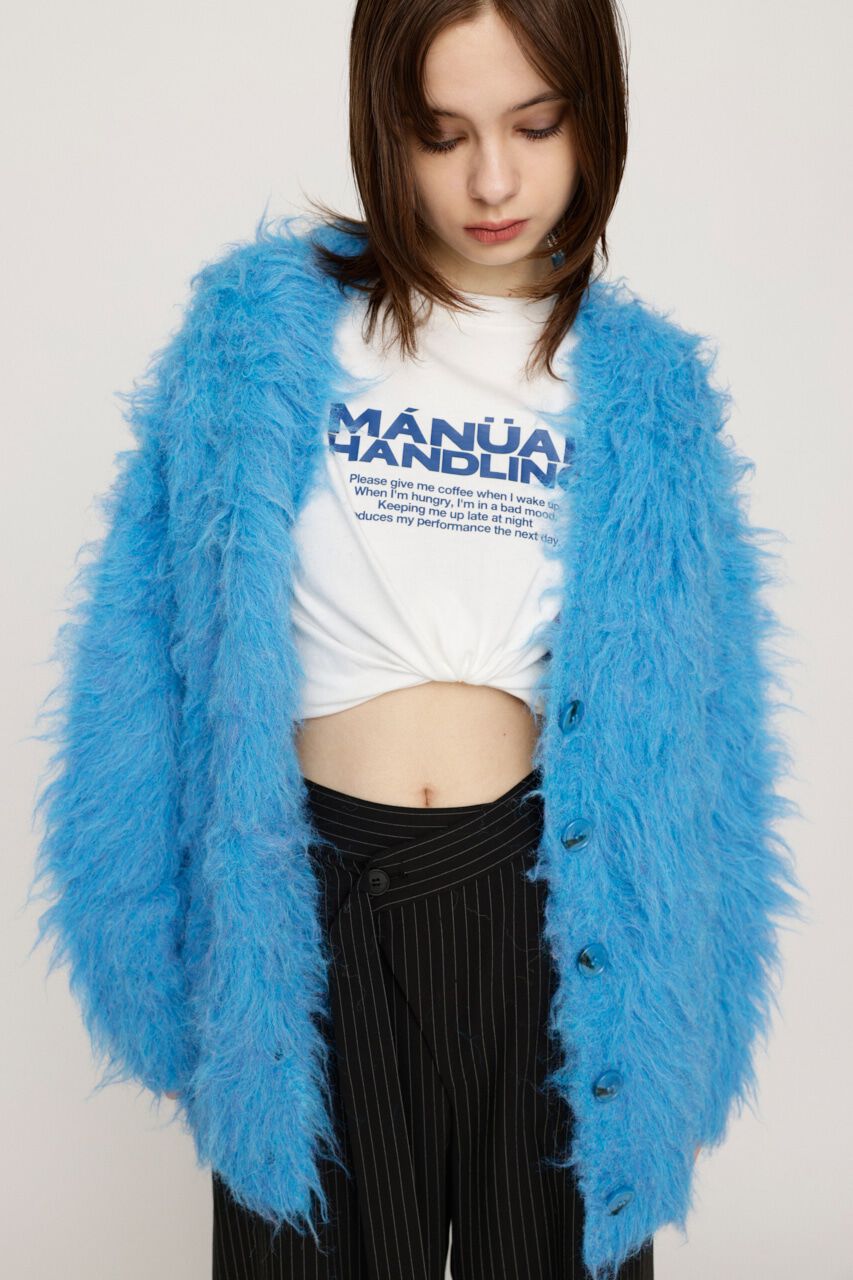 SLY「SHAGGY LOOSE カーディガン」|カーディガン|