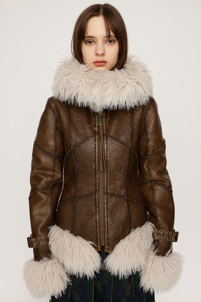 SLY「TINY VINTAGE CRACK B-3」|ブルゾン・スタジャン|