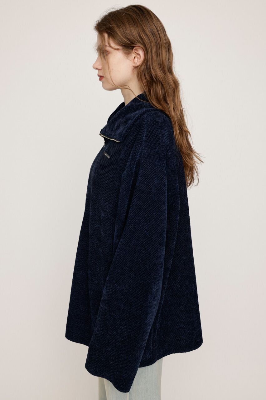 SLY「MOLE HALF ZIP STAND チュニック」|Tシャツ・カットソー|